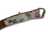 Roses On White Real Leather Rustic Look Women Belt