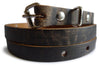Old Wood Effect Real Leather Rustic Look Women Belt