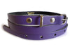 Plain Purple Real Leather Women Belt