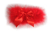 Red Marabou Feather With Red Satin Bow