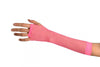 Neon Pink Fishnet Mesh Net Fingerless Party Gloves