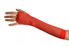 Red Fishnet Mesh Net Fingerless Party Gloves