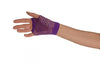 Purple Fishnet Fingerless Party Gloves