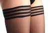 Black Transparent With Striped Silicon Garter