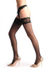 Black Seam With Opaque Rectangles & Matching Silicon Garter