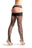 Camomile Flowers Fishnet With Lace Silicon Garter