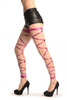 Pink Metallic Leg Wrap With Elasticated Top