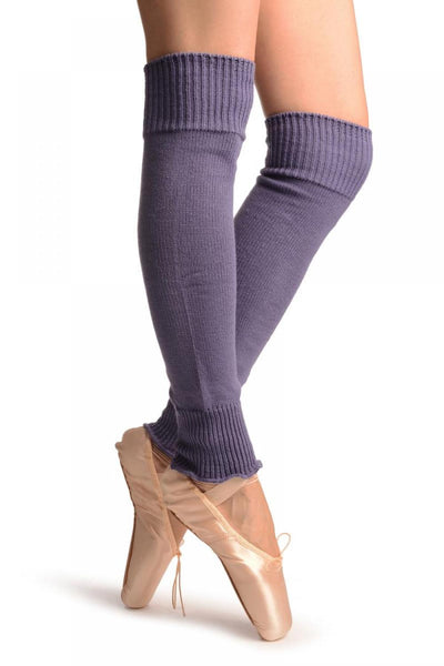 Heather Purple Plain Dance/Ballet Leg Warmers