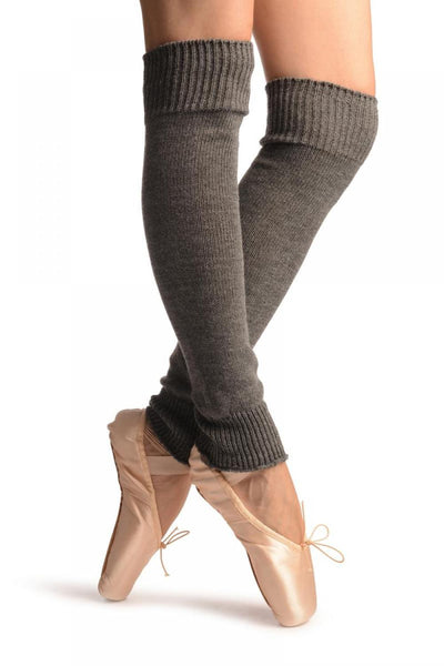 Grey Plain Dance/Ballet Leg Warmers