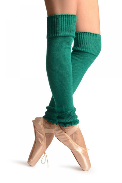 Pine Green Plain Dance/Ballet Leg Warmers