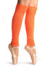 Neon Orange Fluorescent Dance/Ballet Leg Warmers