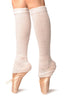 White Double Rib Stitch Dance/Ballet Leg Warmers