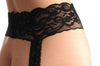 Black Stockings With Attached Suspender Belt