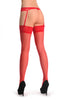 Red Stockings With Adjustable Suspender Belt