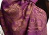 Daisies On Purple Pashmina Feel With Tassels