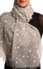 Printed Dots On Grey Unisex Scarf