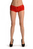 Red Multi Layers Women Frilly Ruffle Lace Panty Shorts