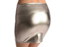Silver Faux Leather Sexy Skirt