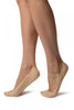 Beige All Over Cotton With Silicon Heel Footies
