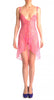Pink Lace Knee Length Evening Dress Babydoll & Matching Brief Set