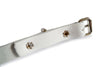 Plain White Real Leather Women Belt