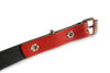 Plain Red Real Leather Women Belt