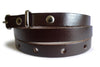 Plain Chocolate Brown Real Leather Women Belt