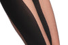 Opaque & Transparent Wide Vertical Stripes Bodystocking