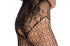 Floral Lace Corset With Straps And Geometrical Lace Legs