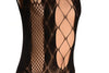 Black Rombs Lace Mini Dress With Wide Straps (Bodystocking)