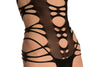 Black Large Wrapping Stripes Around The Neck Body (Bodystocking)
