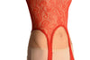 Red Paisley Lace Bodystocking