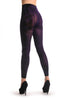 Dark Purple And Black Colour Splash Footless