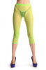 Plain Bright Green Three Quarter Tights (Capri)