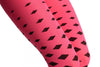Fuchsia Pink With Black Woven Rhombs Footless
