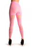 Neon Pink With Large Key Holes Back Seam Footless