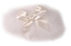 White Marabou Feather With White Satin Bow