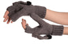Bear Face Grey Knitted Fingerless Flip Gloves
