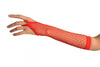 Red Finger Loop Fishnet Party Gloves