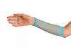 Blue Finger Loop Fishnet Party Gloves
