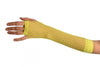 Neon Yellow Fishnet Mesh Net Fingerless Party Gloves