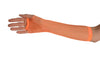 Neon Orange Fishnet Fingerless Party Gloves