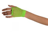 Lime Green Short Fishnet Fingerless Party Gloves
