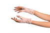 Baby Pink Lace All Over Fingerless Gloves