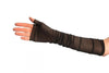 Black Fine Mesh Ballet/Dance Elbow Fingerless Gloves