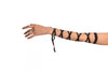 Black Elasticated Satin Ribbon Arm Wraps (Gloves)