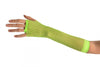 Neon Green Fishnet Mesh Net Fingerless Party Gloves