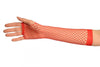 Red Fishnet Fingerless Party Gloves