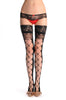 Front & Back Mesh Panels With Lace Garter