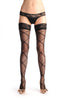 Large Semi Transparent Rectangles With Lace Silicon Garter